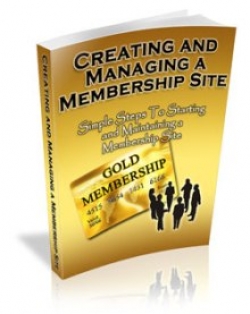 Creating And Managing A Membership Site Cover Creating And Managing A Membership Site Cover