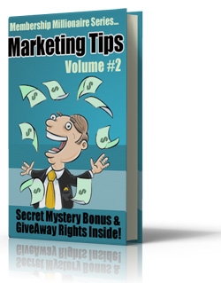 Membership Millionaire Series Marketing Tips Volume 2 Cover Membership Millionaire Series Marketing Tips Volume 2 Cover