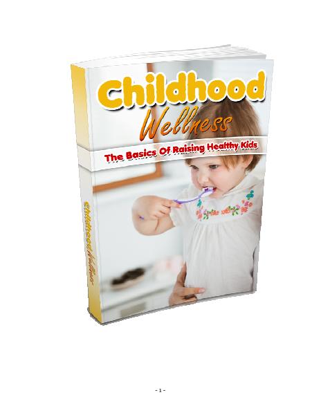 Childhood Wellness Cover Childhood Wellness Cover