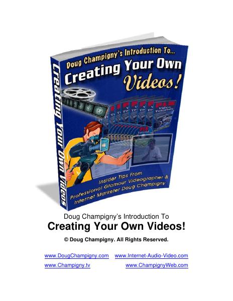 Creatingyourownvideos Cover Creatingyourownvideos Cover