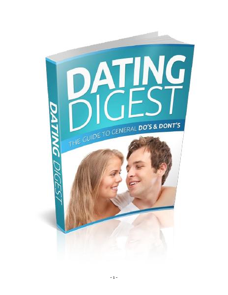 Dating Digest Cover Dating Digest Cover