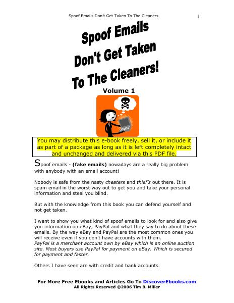 Spoofemails Cover Spoofemails Cover